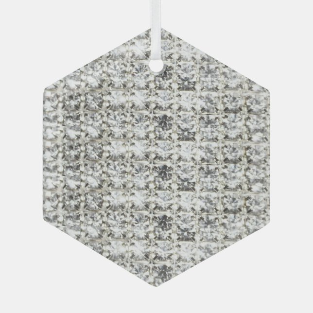 Diamond Customized Ornament Aus Glas (Vorderseite)