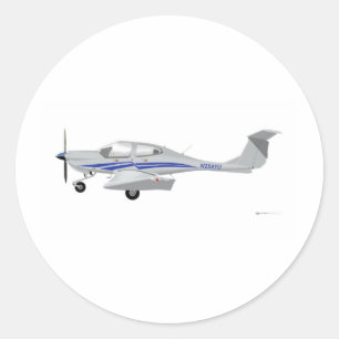 Diamond DA-40 Runder Aufkleber