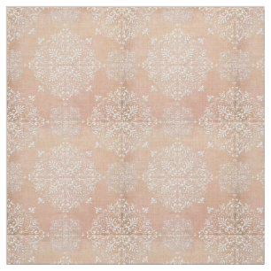 Diamond Damask Lace Peach Material Stoff