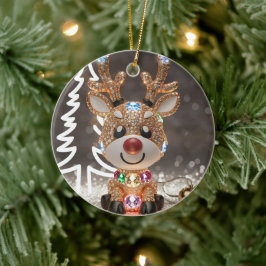 Diamond Dazzling Rudolf: Ein 3D-Weihnachtsspiel Keramik Ornament