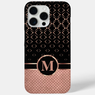 Diamond Design Rose Gold und Black Case-Mate iPhone Hülle