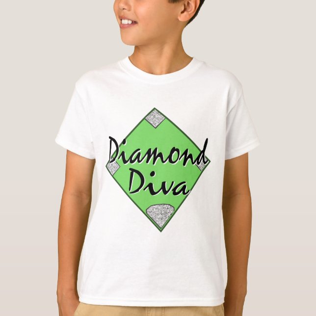 Diamond Diva Softball T-Shirt (Vorderseite)