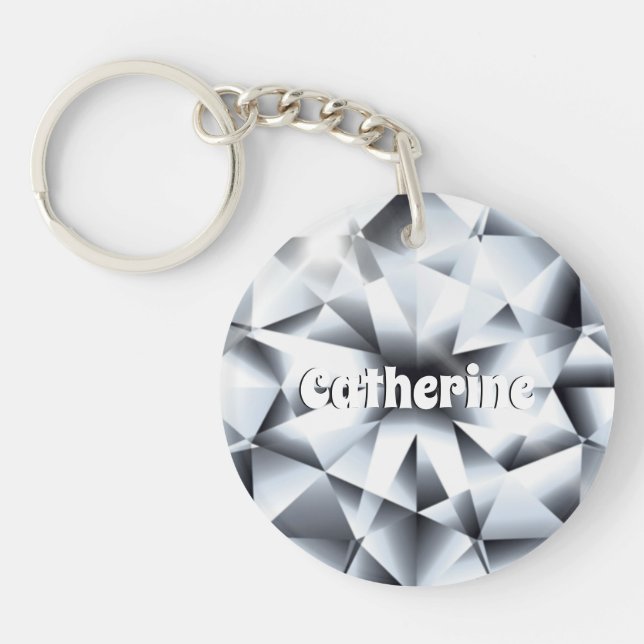 Diamond-DIY-Bezeichnung Edelstein Juwel Frauen Schlüsselanhänger (Vorderseite)