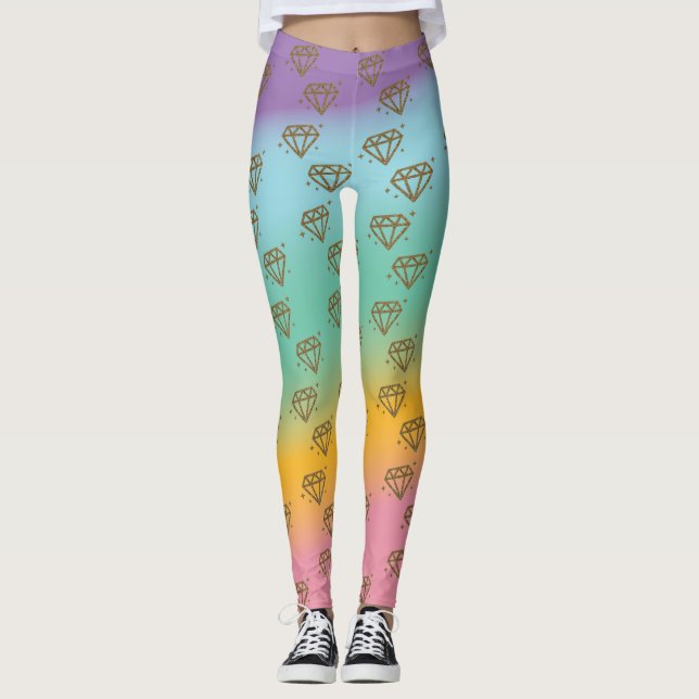 Diamond Doll Rainbow-Leggings Leggings (Vorderseite)