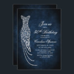 Diamond Dress Women's 50th Birthday Invitation Einladung<br><div class="desc">Dazzle your guests with this chic and luxurious women’s birthday design that’s all about sparkle and style! Elegant navy and white hues pair with velvet, rhinestones, and jewelry-inspired details to create a formal yet feminine look. Ideal for a glamorous gala ball, a fashionista’s celebration, or a luxe dinner party. Download...</div>