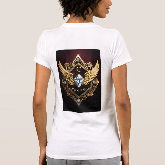 "Diamond Faith LLC Logo T-Shirt - Elégance, grâce, (Dos)