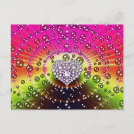 Diamond-Fraktal Postkarte