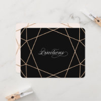 Diamond Gemstone Chic Geometric Wedding Directions