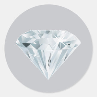 Diamond Gemstone Runder Aufkleber