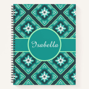 Diamond Geometric Floral Notizbuch