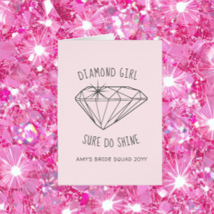 Diamond Girl Shine Personalisiert Danke