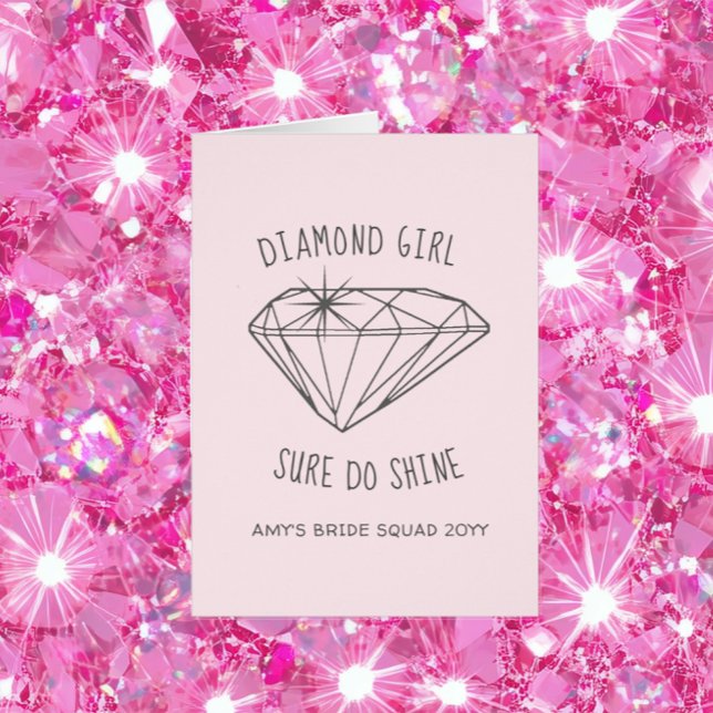 Diamond Girl Shine Personalisiert Danke (Von Creator hochgeladen)
