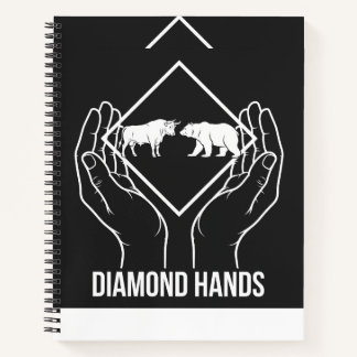 Diamond Hands — Hardcover-Notizbuch Notizbuch