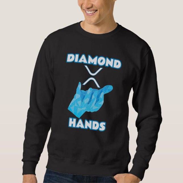 Diamond Hands Ripple Xrp Crypto Kryptowährung Sweatshirt (Vorderseite)