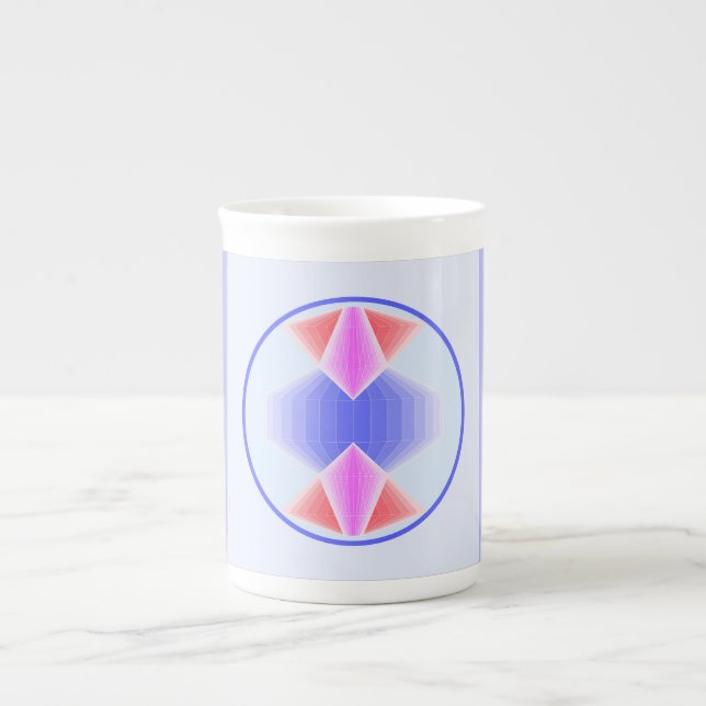 Diamond Happy Casquette Café / Thé os chine tasse (Devant)