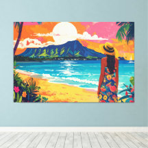 Diamond Head Hawaii tropical landscape