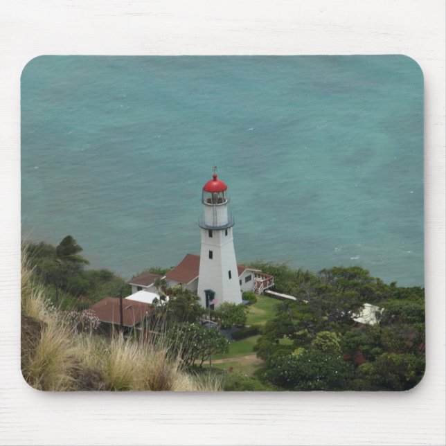 Diamond Head Lighthouse in Hawaii Mousepad (Vorne)
