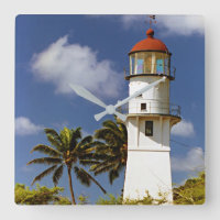 Diamond Head Lighthouse, O'ahu, Hawai'i Clock