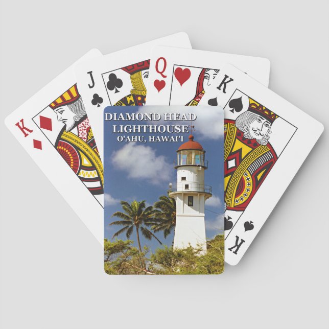 Diamond Head Lighthouse, O'ahu, Hawai'i Spielkarten (Rückseite)