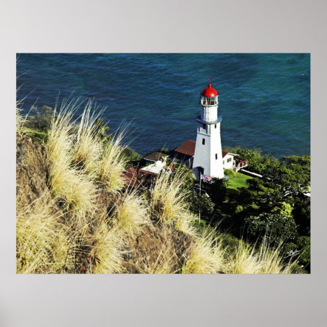 Diamond Head top view of Light House 3 Poster (Vorne)