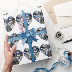 Diamond Heart 60-jähriges Wrapping Paper Geschenkpapier