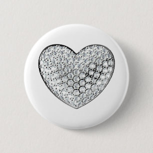 Diamond Heart Button