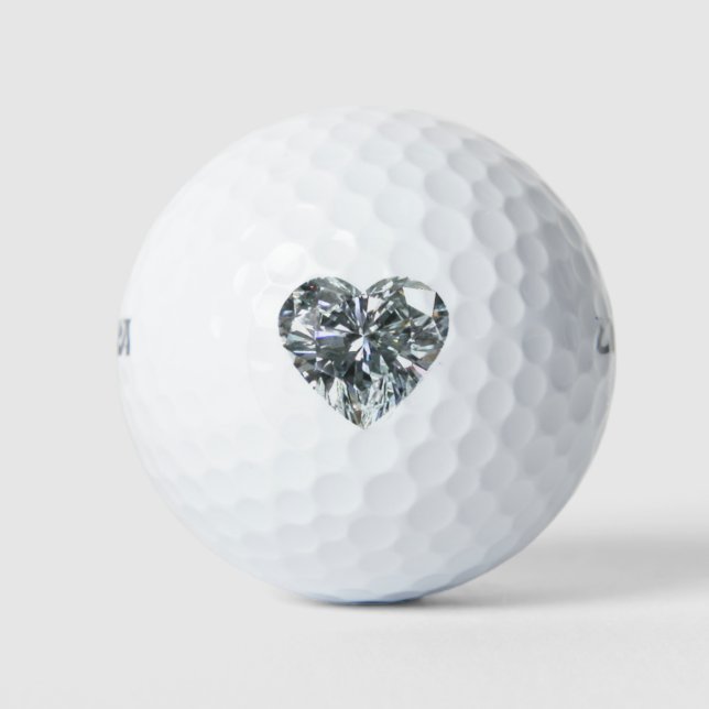 Diamond Heart Golf Ball (Vorderseite)