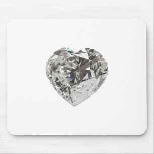 Diamond Heart Shape Brilliant Mousepad