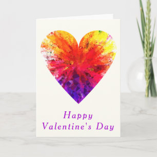 Diamond Heart Valentine's Day Card Karte