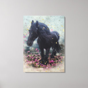 DIAMOND in Blume ~ Wrapped Canvas Leinwanddruck