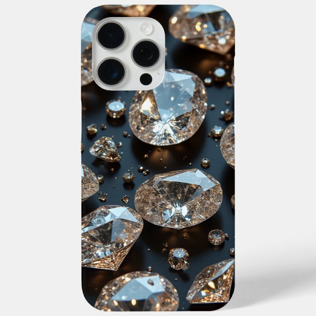 Diamond iPhone Case sieht wie echter Diamant-Luxus (Rückseite)