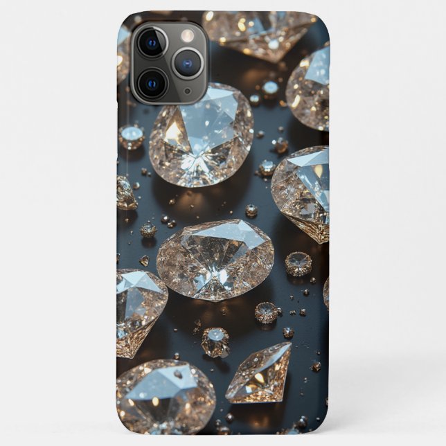 Diamond iPhone Case sieht wie echter Diamant-Luxus (Rückseite)