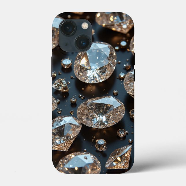 Diamond iPhone Case sieht wie echter Diamant-Luxus (Rückseite)