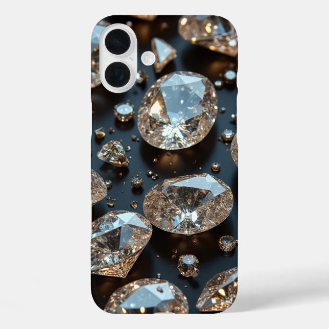 Diamond iPhone Case sieht wie echter Diamant-Luxus (Rückseite)