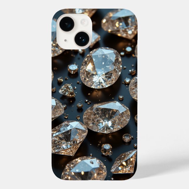 Diamond iPhone Case sieht wie echter Diamant-Luxus (Rückseite)