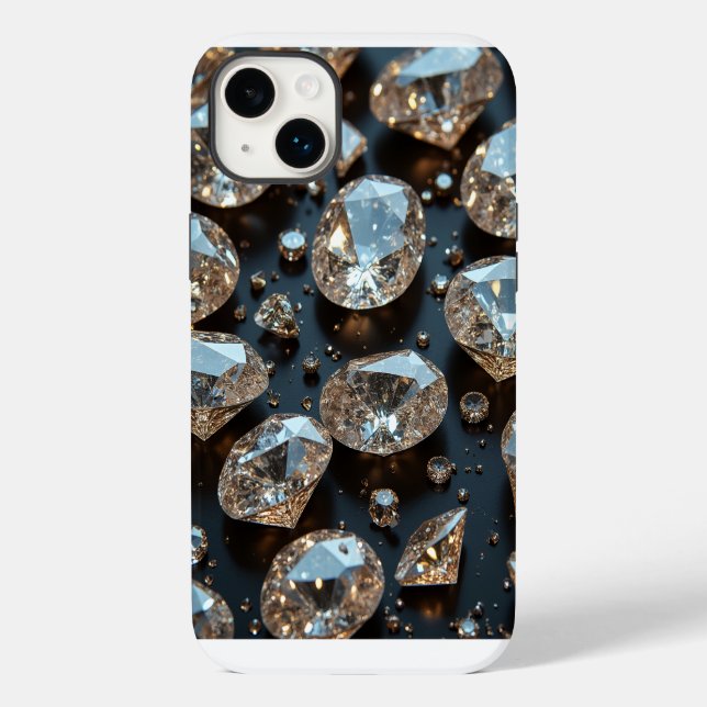 Diamond iPhone Case sieht wie echter Diamant-Luxus (Rückseite)