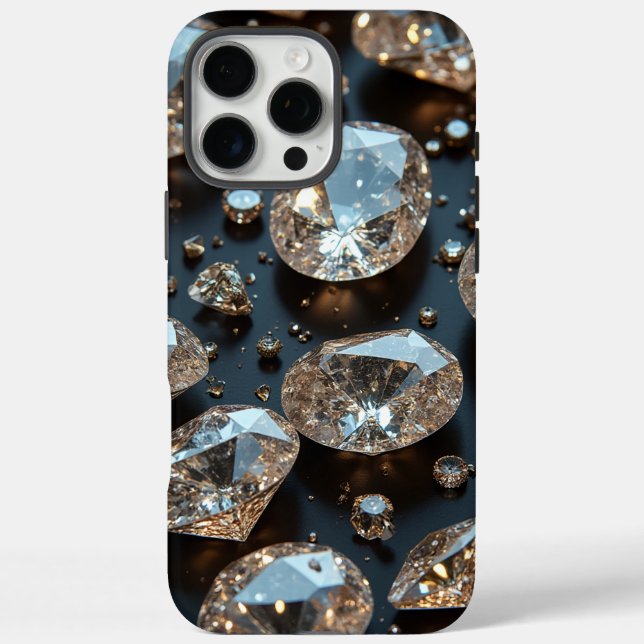 Diamond iPhone Case sieht wie echter Diamant-Luxus (Rückseite)