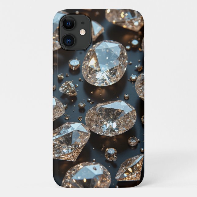 Diamond iPhone Case sieht wie echter Diamant-Luxus (Rückseite)