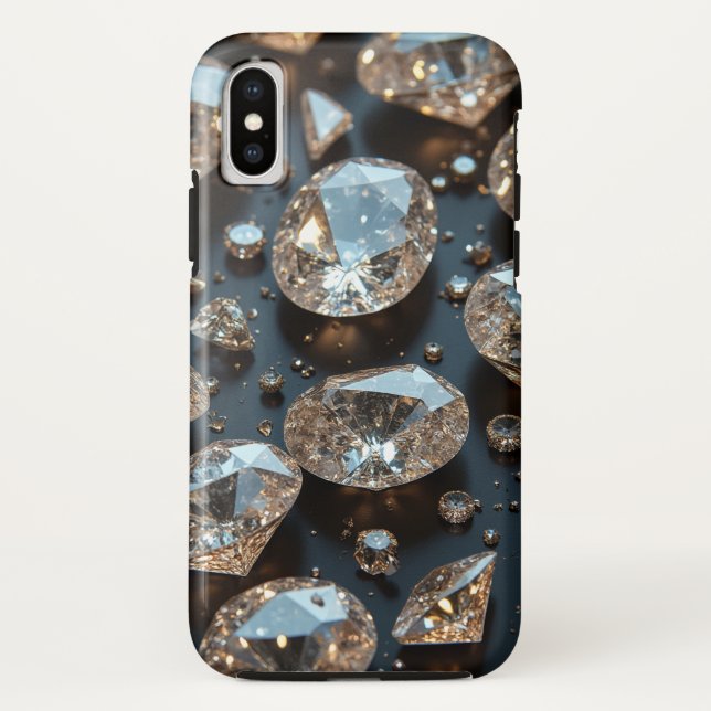 Diamond iPhone Case sieht wie echter Diamant-Luxus (Rückseite)