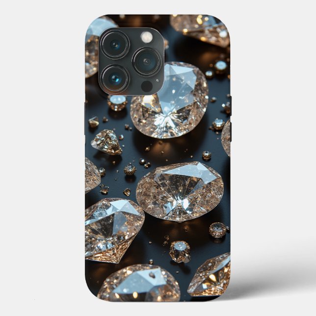 Diamond iPhone Case sieht wie echter Diamant-Luxus (Rückseite)