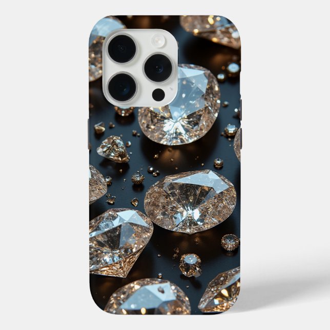 Diamond iPhone Case sieht wie echter Diamant-Luxus (Rückseite)