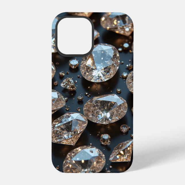 Diamond iPhone Case sieht wie echter Diamant-Luxus 12 Pro Hülle (Rückseite)
