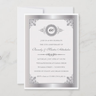 Diamond-Jubiläum Medallion Party Einladung