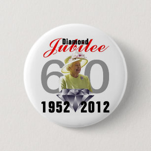 Diamond Jubilee 1952-2012 Button