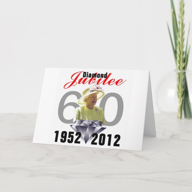 Diamond Jubilee 1952-2012 Karte (Vorderseite)