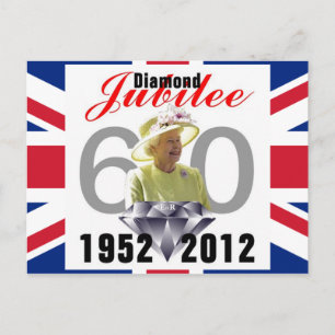 Diamond Jubilee 1952-2012 Postkarte