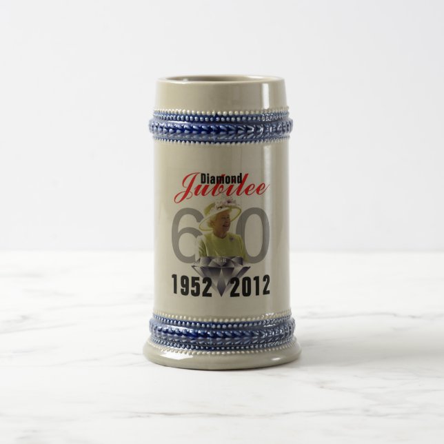 Diamond Jubilee 1952-2012 Stein Bierglas (Mittel)