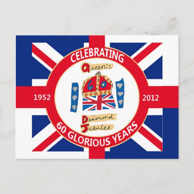 Diamond Jubilee 2012 Celebration Postcards Postkarte (Vorderseite)