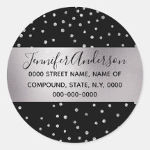 Diamond Konfetti Shimmer schwarz silber DIY