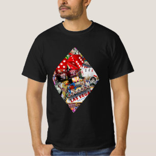 Diamond - Las Vegas T-Shirt en forme de carte à jo